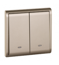 16AX 250V 2G 2W SW W/FLOU ,WG